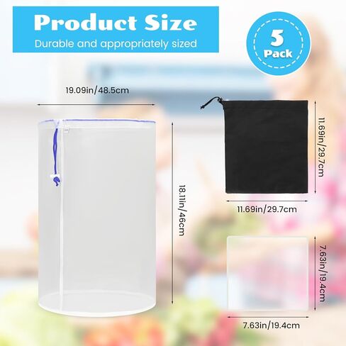 5-Gallon Mesh Filter Bags, 5 Color Fine Nylon Mesh Strainer Bag Set, Reusable Filter Bag for 5 Gallon Bucket, Premium Pressing Screen & Storage Pouch (25 to 220-Micron) in Kuwait