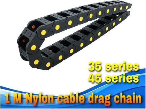 Parts 1pcs 1 Meter Nylon Cable Drag Chain for Router Multiple Models Inner Height 35/45(35x100 mm,Bridge Type) in Saudi Arabia