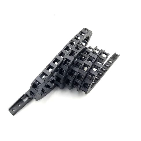 1 Meter 5x5mm Drag Chain Wire Carrier Cable Holder Miniature Bridge Type Non Opening with End Connectors Nylon Towline in Kuwait