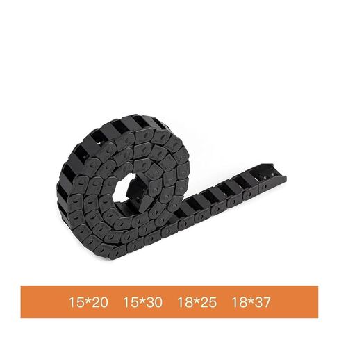 Cable Chains 15x15 15x20 15x30 15x40 mm Bridge Type Non-Opening Plastic Towline Transmission Drag Chain 1 Meter/Set(28mm,15x40 mm) in Kuwait