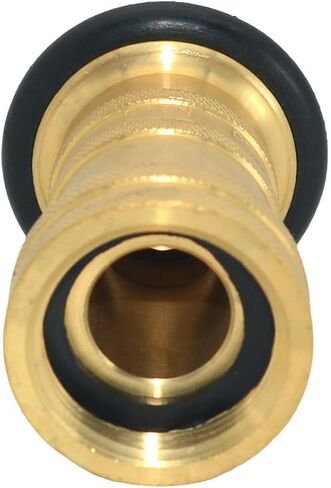 VARMHUS 1" NPSH Fire Hose Nozzle, Heavy-Duty Industrial Brass, Adjustable Jet Fog Spray, 100 PSI 75 GPM, for Firefighting and Industrial Use (1") in Kuwait