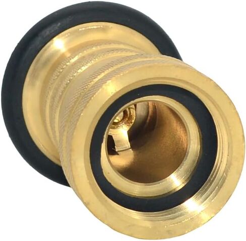 VARMHUS 1" NPSH Fire Hose Nozzle, Heavy-Duty Industrial Brass, Adjustable Jet Fog Spray, 100 PSI 75 GPM, for Firefighting and Industrial Use (1") in Kuwait