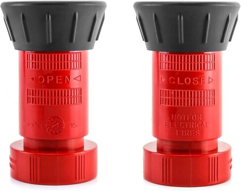 QWORK Fire Hose Nozzle, 1-1/2" Heavy Duty NPSH Thermoplastic Constant Flow Fog Nozzle in Saudi Arabia