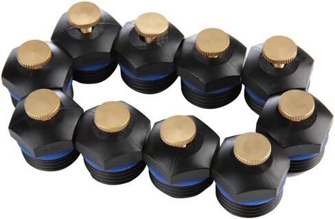 10PCS Adjustable Microspray Nozzles, 1/2 DN15 Lawn Watering Irrigation Nozzle, Engineering Plastics Watering Nozzle Misting Sprinkler for Garden Hose Plants Lawn in Saudi Arabia