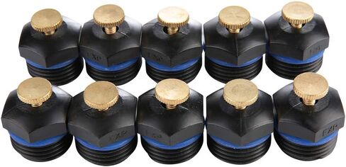 10PCS Adjustable Microspray Nozzles, 1/2 DN15 Lawn Watering Irrigation Nozzle, Engineering Plastics Watering Nozzle Misting Sprinkler for Garden Hose Plants Lawn in Saudi Arabia