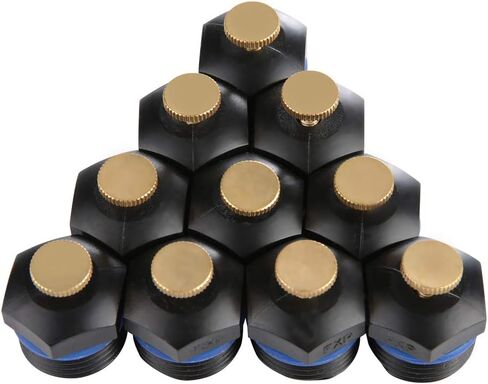 10PCS Adjustable Microspray Nozzles, 1/2 DN15 Lawn Watering Irrigation Nozzle, Engineering Plastics Watering Nozzle Misting Sprinkler for Garden Hose Plants Lawn in Saudi Arabia