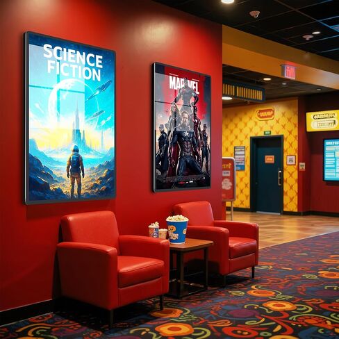 LED Light Box Frame | 27x40 Cinema Light Box for Posters & Wall Art | Lighted Digital Signage Display & Advertising Sign in Saudi Arabia