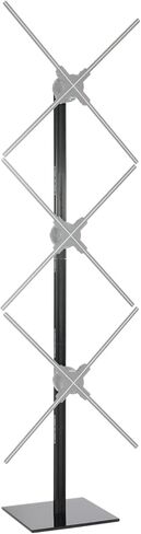 Missyou 3D Hologram Fan Stand for Exhibition Display - Vertical 3-Unit Splicing Bracket Fits 56/65/70cm Projectors - Heavy Duty Metal Wall Structure - Tech Gift for Festivals (Fans Not Included) in Kuwait