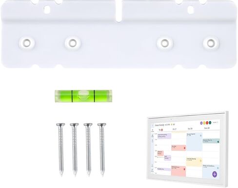 حامل جداري متوافق مع تقويم Skylight، حامل جداري بدون مسامير وبدون ثقب للتقويم الرقمي الذكي، سهل التركيب، لا يحتاج إلى مرساة أو براغي، تثبيت آمن، الأجهزة متضمنة (المطرقة غير متضمنة) in Kuwait