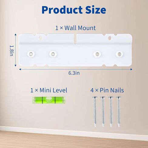 حامل جداري متوافق مع تقويم Skylight، حامل جداري بدون مسامير وبدون ثقب للتقويم الرقمي الذكي، سهل التركيب، لا يحتاج إلى مرساة أو براغي، تثبيت آمن، الأجهزة متضمنة (المطرقة غير متضمنة) in Kuwait