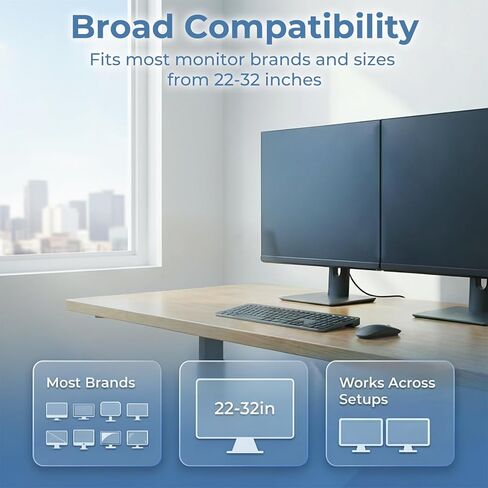 2 Packs Universal Monitor Connection Bracket Magnetic Monitor Alignment Clips for All Computer Monitors Curved and Flat Screen Strong Adhesive Monitor Alignment Bracket with Mouse Pad in Kuwait