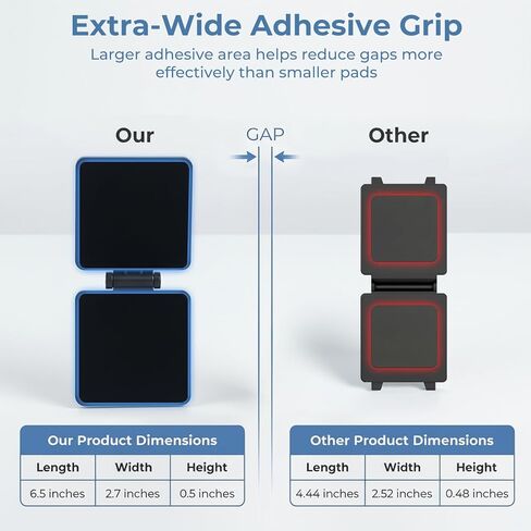 2 Packs Universal Monitor Connection Bracket Magnetic Monitor Alignment Clips for All Computer Monitors Curved and Flat Screen Strong Adhesive Monitor Alignment Bracket with Mouse Pad in Kuwait