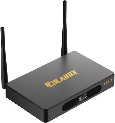 2026 COLABOX L2+، مع جهاز التحكم عن بعد الصوتي، وكابل HDMI، وسلك الطاقة، وبدائل دليل المستخدم لـ 𝕍𝕤𝕖𝕖𝔹𝕠𝕩 𝕊𝕦𝕡𝕖𝕣𝔹𝕠𝕩 in Kuwait