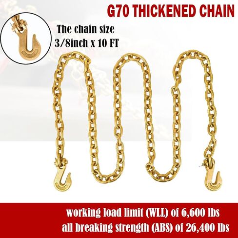3/8"-1/2" Ratchet Chain Binders, Heavy Duty Adjustable Chain Binders and Load Binders for Truck Towing & Industrial Hauling in Kuwait