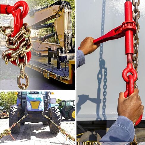 3/8"-1/2" Ratchet Chain Binders, Heavy Duty Adjustable Chain Binders and Load Binders for Truck Towing & Industrial Hauling in Kuwait