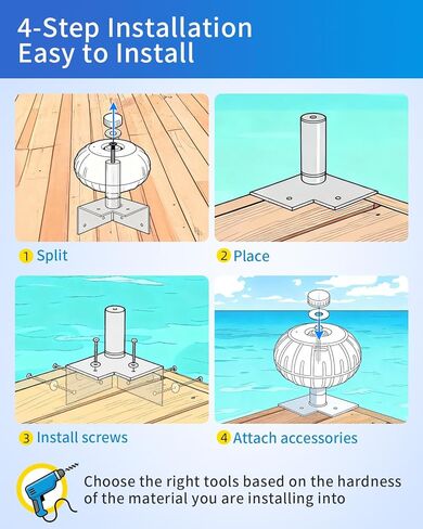 OCEANBROAD Dock Bumpers Wheel, Corner Mount Boat Dock Wheel Bumper, 12.6-Inch Inflatable Marine-Grade PVC, Smooth Rolling Design with Hardware & Cover, Easy Installation for Dock and Boat Protection in Kuwait