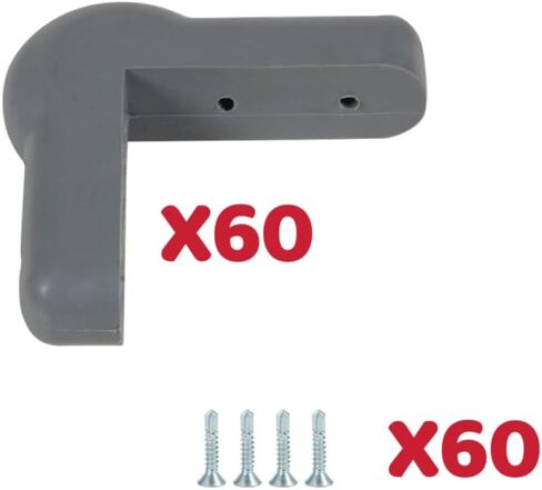 4.25 inch Rubber Corner Guard FZJ-03 Gray (4) in Kuwait