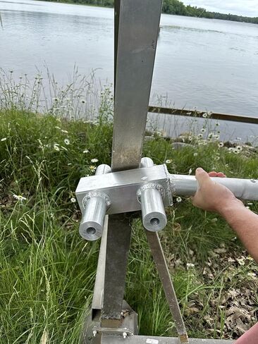 Push Industries 989.444 Boat Lift & Hoist Lifting Arm – Heavy-Duty Two-Piece Design, Knurled Non-Slip Grip, Low-Profile Hardware – Compatible with Square-Post Boat Lifts in Kuwait