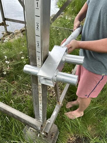 Push Industries 989.444 Boat Lift & Hoist Lifting Arm – Heavy-Duty Two-Piece Design, Knurled Non-Slip Grip, Low-Profile Hardware – Compatible with Square-Post Boat Lifts in Kuwait