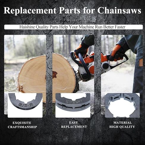 Haishine 10 Pcs 3/8" 7T Chain Drive Rim Sprocket for Husqvarna 266 268 272 280 285 288 355 362 365 371 372XP 380 385XP Fit Stihl MS440 MS441 MS460 Series Chainsaw Replace 0000 642 1223（22MM in Kuwait