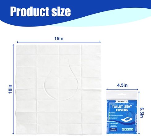 120 قطعة من أغطية مقاعد المرحاض للاستعمال مرة واحدة، أغطية مقاعد المرحاض للسفر للحمامات العامة، ورحلات الطرق، والتخييم والنظافة أثناء التنقل in Kuwait