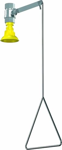 Bradley S19-130 Galvanized Steel 1 Spray Head Vertical Supply Drench Shower with Plastic Showerhead, Ceiling Mount, 20 GPM Water Flow, 9 Width x 25-1/2 Height in Kuwait