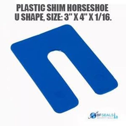 BFS Plastic U Shim Variety Pack – 3 x 4 (1/16 Blue, 1/8 Red, 1/4 Black) Combo # 10A, 100 Each, Pack of 300 pcs. Made in USA, Levelers for Windows. Quick & Free delivery in Kuwait