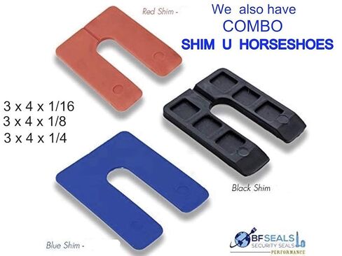 Stack Shim, 4 1/8'' x 1 7/8 x 1/16'', Stackable 1000 Pcs, Black Color Made in USA, Levelers for Windows and Doors, Flat Spacer, Stackshim, Free and Quick Delivery from USA, BFSEALS in Kuwait