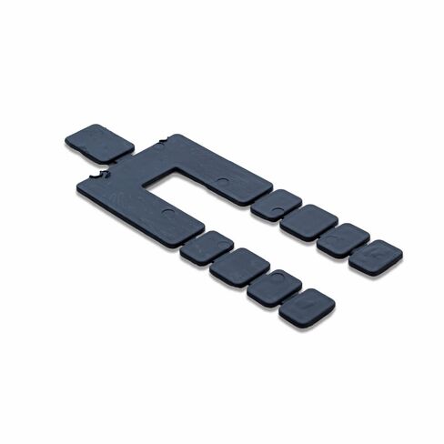 Stack Shim 4 1/8" x 1 7/8 x 1/16، 224 قطعة قابلة للتكديس، لون أسود صنع في الولايات المتحدة الأمريكية، مستويات للنوافذ والأبواب، فاصل مسطح، Stackshim، رش مجاني وسريع من الولايات المتحدة الأمريكية، BFSEALS in Kuwait