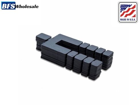 Stack Shim 4 1/8" x 1 7/8 x 1/16، 224 قطعة قابلة للتكديس، لون أسود صنع في الولايات المتحدة الأمريكية، مستويات للنوافذ والأبواب، فاصل مسطح، Stackshim، رش مجاني وسريع من الولايات المتحدة الأمريكية، BFSEALS in Kuwait