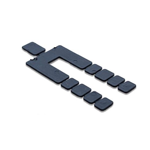 Stack Shim 4 1/8" x 1 7/8 x 1/16، 224 قطعة قابلة للتكديس، لون أسود صنع في الولايات المتحدة الأمريكية، مستويات للنوافذ والأبواب، فاصل مسطح، Stackshim، رش مجاني وسريع من الولايات المتحدة الأمريكية، BFSEALS in Kuwait