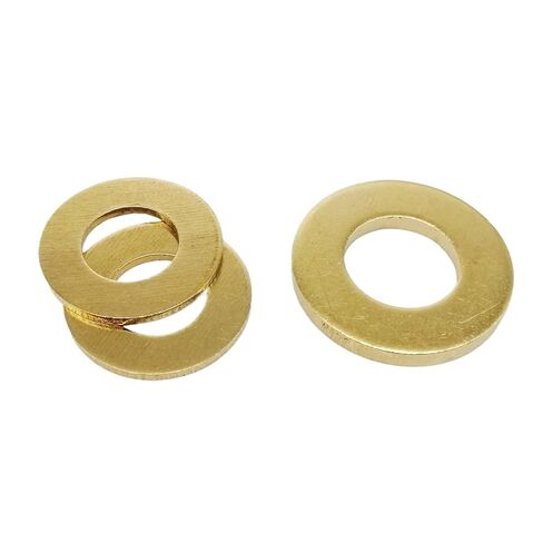 Steel washers, Brass Flat Washer Sealing Rings Solid Washers Assortment for M2 to M12 Screws(50pcs M6x12x1mm) in Saudi Arabia