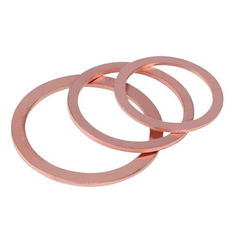 Steel washers, Brass Flat Washer Sealing Rings Copper for Oil Sump Plug M5 to M60 Assortment Pack(M12x18x1.5mm 30pcs) in Saudi Arabia
