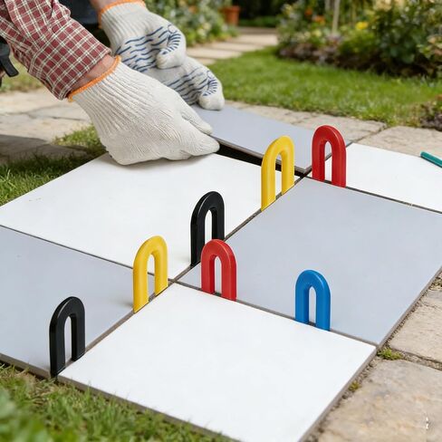 1200 قطعة من حشوات حدوة الحصان، حشوات البلاط، حشوات U، حشوات النوافذ، حشوات بلاستيكية للتسوية، أزرق 1/16 بوصة، أحمر 1/8 بوصة، أصفر 3/16 بوصة، أسود 1/4 بوصة (1200) in Kuwait