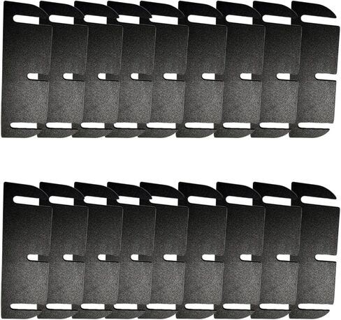 3.5 - Inch Trimmable Door Hinge Shims 0.060 - Inch Thick, Fill Gaps, Used to Solve Door Air Leakage, Sticking and Misalignment-18 Pack in Kuwait