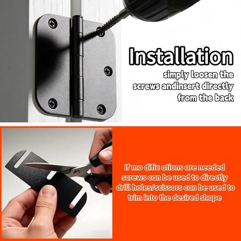 3.5 - Inch Trimmable Door Hinge Shims 0.060 - Inch Thick, Fill Gaps, Used to Solve Door Air Leakage, Sticking and Misalignment-18 Pack in Kuwait