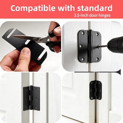 3.5 - Inch Trimmable Door Hinge Shims 0.060 - Inch Thick, Fill Gaps, Used to Solve Door Air Leakage, Sticking and Misalignment-18 Pack in Kuwait