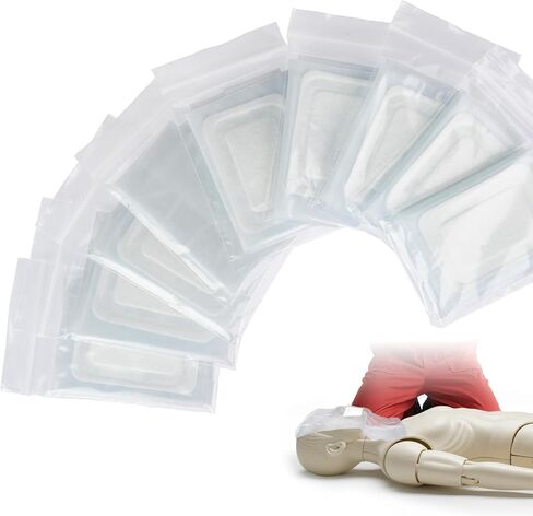 200 Pack CPR Training Shields -Individually Wrapped Protectors for Manikin Safety in Kuwait