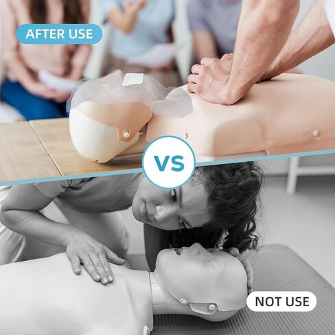 200 Pack CPR Training Shields -Individually Wrapped Protectors for Manikin Safety in Kuwait