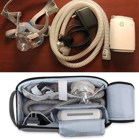 Travel Storage Bag for Nebulizer Accessories with Nylon Materials Padded Compartments and Adjustable Strap in Saudi Arabia