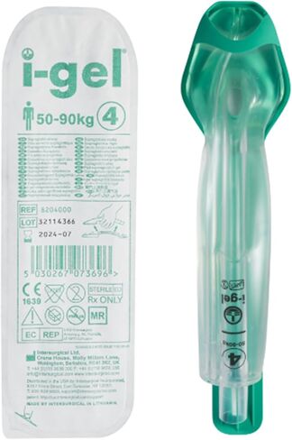 i-Gel Supraglottic Airway, Size 4, Mediuml Adult, 50-90kg (Pack of 1)Q in Kuwait