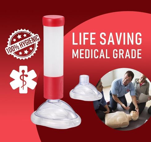 Airway Choking Rescue Device Storage Bag - Lightweight Drawstring Case for Quick Access Color Red-Z1 in Kuwait