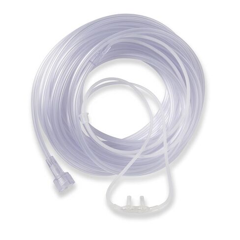 Medline HUDU8507 قنية الأكسجين الأنفية ناعمة الملمس، موصل عالمي، 7 أقدام. طول الأنبوب، مقاس البالغين، عبوة من 50 قطعة in Saudi Arabia