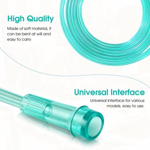10PCS Super Soft Oxygen Tubing，Ultra Soft 6.65 Feet Nasal Cannulas for Oxygen, with Comfort Nose Piece &Standard Connection,Sterile Packaged in Kuwait