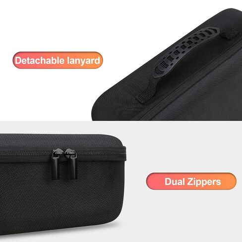BOVKE Case for Smart Nebulizer for Breathing Problems, Desktop Inhaler Nebulizer for Adults and Kids, Digital Asthma Jet Nebulizer Machine Bag for Home Use, Space for Masks, Tubing, Mouthpiece, Black in Kuwait