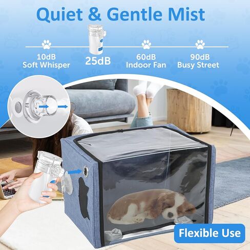 Nebulizer for Dogs Handheld Dog Nebulizer – Portable Pet Device with Dog Mask, USB Rechargeable, Quiet Operation in Kuwait