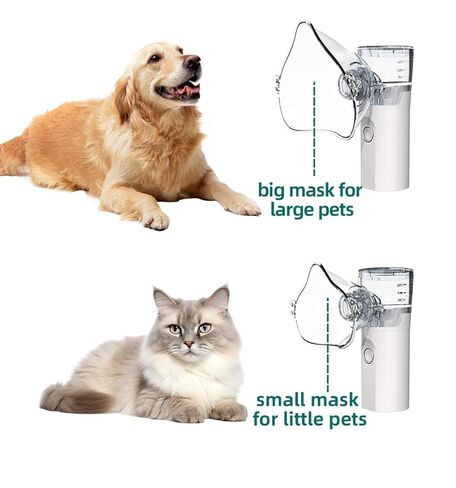 Portable Pet Nebulizer for Cats & Dogs - Handheld Cool Mist Steam Inhaler for Breathing Problems - USB Rechargeable for Home, Travel & Car Use - Veterinary Respiratory Relief Device in Kuwait