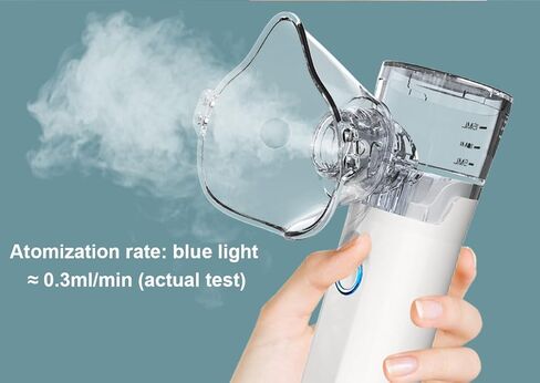 Portable Pet Nebulizer for Cats & Dogs - Handheld Cool Mist Steam Inhaler for Breathing Problems - USB Rechargeable for Home, Travel & Car Use - Veterinary Respiratory Relief Device in Kuwait