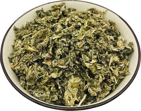 Mugwort herb Pure Leaves Fine Picked Bulk Nil Stem, Stalk, Organic Artemisia vulgaris Chemical Free - 4 ounce (Organic) in Kuwait