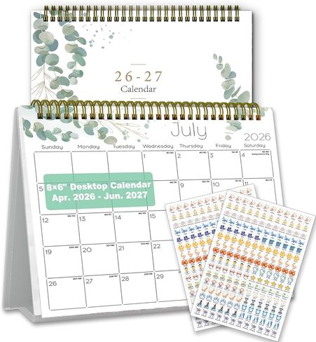 تقويم مكتبي صغير 2025 - تقويم مكتبي قائم 2025، أكتوبر. 2024 - ديسمبر. 2025، 8 بوصة × 6 بوصة، تقويم مكتبي قابل للطي شهريًا مع قائمة المهام، مخطط تقويم مكتبك الشخصي للمكتب المنزلي in Kuwait